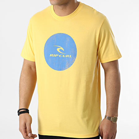 Rip Curl - Camiseta Corp Icon CTEXB9 Amarillo