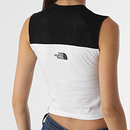 The North Face - Women's Crop Fitted Tank Top Blanco Negro