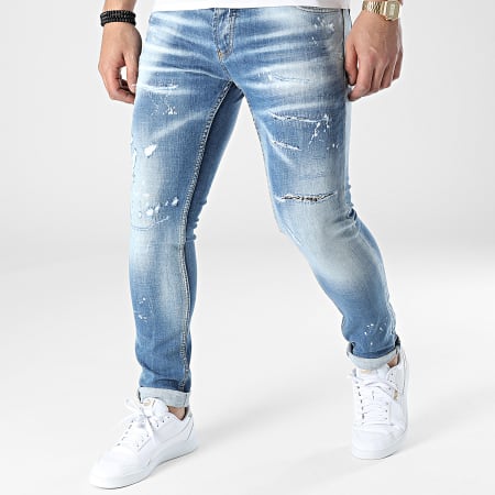 Uniplay - 676 Jeans skinny in denim blu