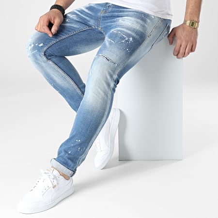 Uniplay - 676 Jeans skinny in denim blu
