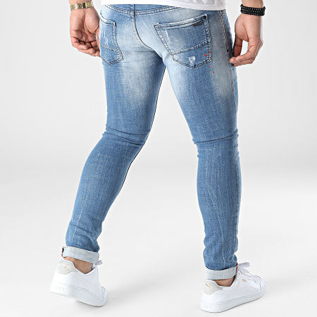 Uniplay - 672 Jeans skinny in denim blu