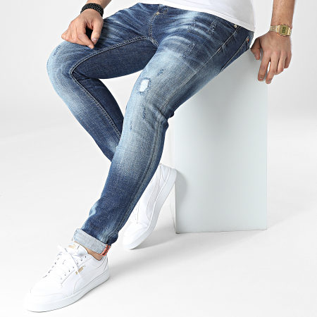 Uniplay - 674 Jeans skinny in denim blu