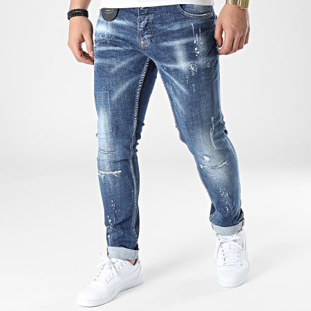 Uniplay - 673 Jeans skinny in denim blu