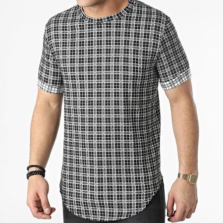 Uniplay - Tee Shirt Oversize A Carreaux UY805 Noir