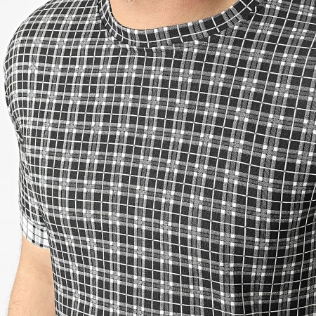 Uniplay - Tee Shirt Oversize A Carreaux UY805 Noir
