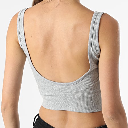 Adidas Originals - Débardeur Crop Femme HF3398 Gris Chiné -  LaBoutiqueOfficielle.com