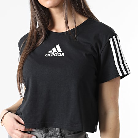 Adidas Sportswear - Tee Shirt Femme Crop HA1192 Noir