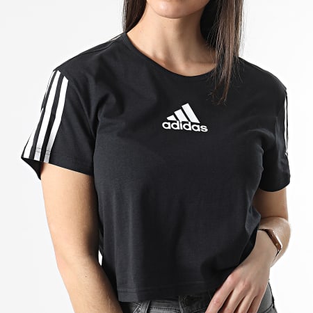 Adidas Sportswear - Tee Shirt Femme Crop HA1192 Noir