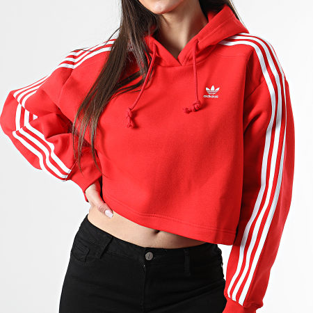Adidas Originals - Women's Hoodie Crop HC2017 Rojo