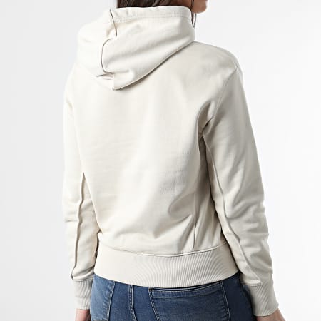 Calvin Klein - Sudadera con capucha para mujer 7733 Beige