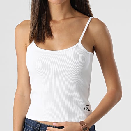 Calvin Klein - Camiseta de tirantes para mujer 8689 Blanco