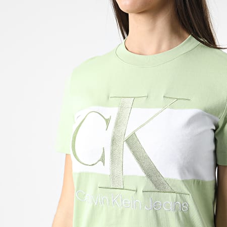 Calvin Klein - Robe Tee Shirt Femme 8862 Vert