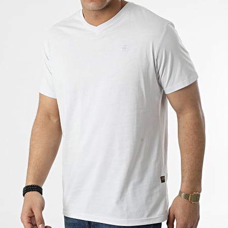 G-Star - Camiseta Base-S D16412-336 Blanca
