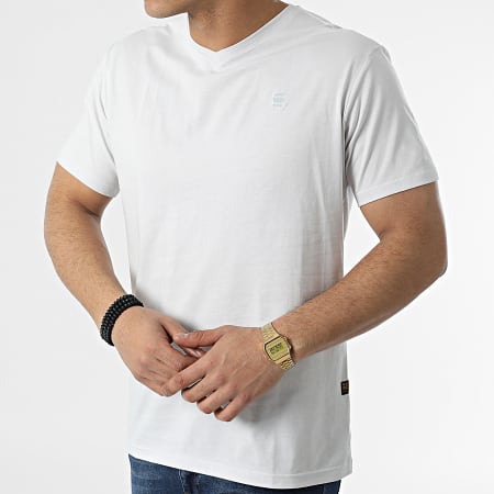 G-Star - Camiseta Base-S D16412-336 Blanca