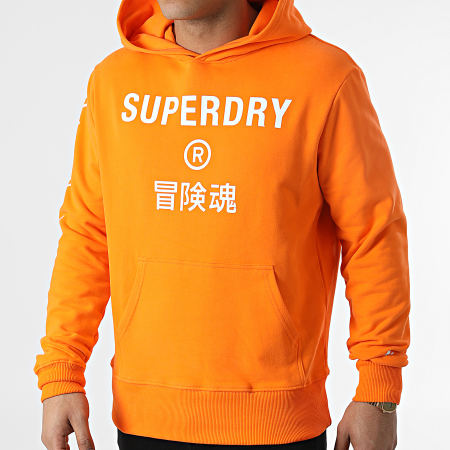 Superdry - Sweat Capuche Core Sport Orange