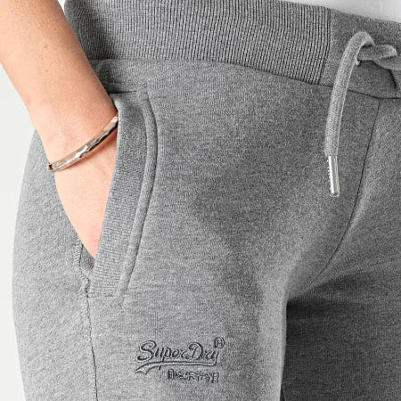 Superdry - Pantaloni da jogging da donna con logo Vintage Grigio Heather