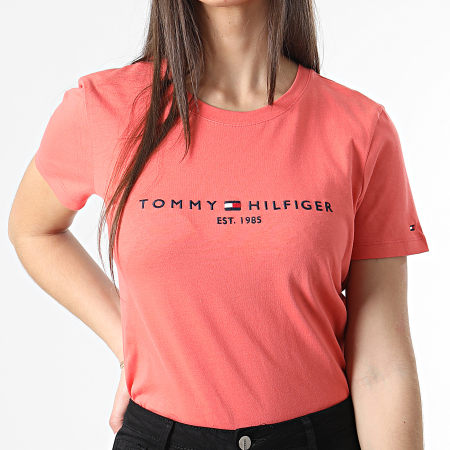 Tommy Hilfiger - Camiseta Regular Mujer 8681 Coral