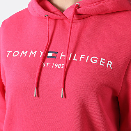 Tommy Hilfiger - Vestido de mujer con capucha Regular 0061 Rosa