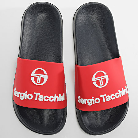 Sergio Tacchini - Claquettes Lido STM219010 Deep Red