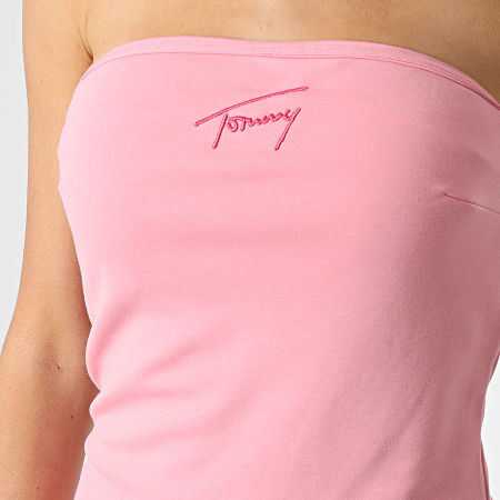 Tommy Jeans - Vestido de mujer Signature 2884 Rosa