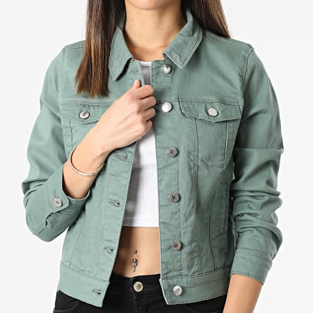Veste Jean Femme Soya Vert Kaki