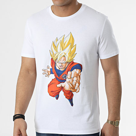 Dragon Ball Super - Tee Shirt Goku Saiyan Blanc