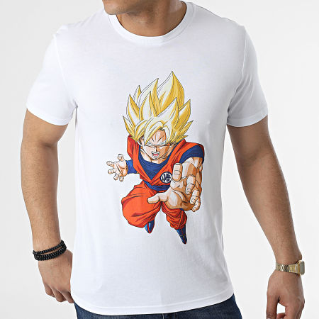 Dragon Ball Super - Tee Shirt Goku Saiyan Blanc