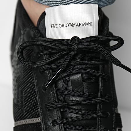 Emporio Armani - Sneakers X4X289-XM499 Nero Oro Metallizzato