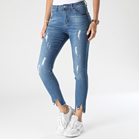 Girls Outfit - Jeans skinny da donna A1040 Denim blu