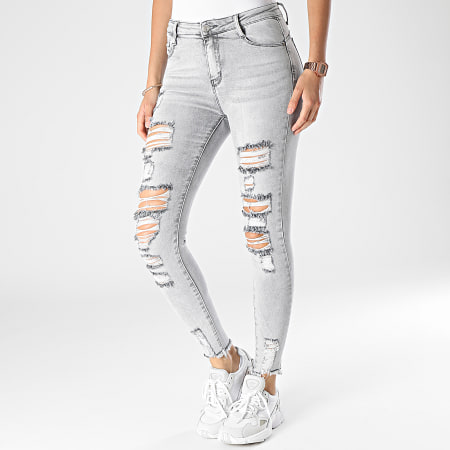 Girls Outfit - Jean Skinny Femme A290 Gris