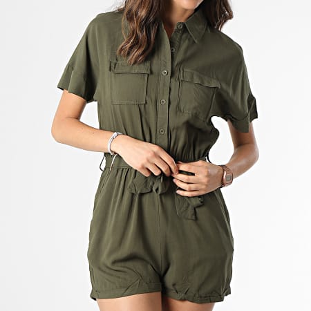 Girls Outfit - Playsuit de mujer R393 verde caqui