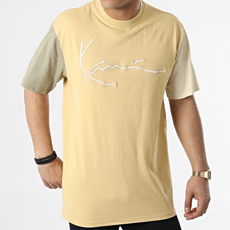 Karl Kani - Camiseta Signature Block 6034001 Sable Gris Beige