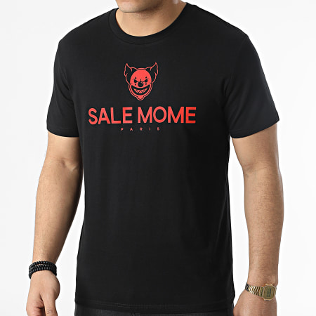 Sale Mome - Tee Shirt Clown Noir Rouge