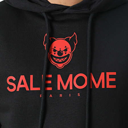 Sale Môme Paris - Sweat Capuche Clown Noir Rouge