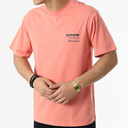 Sixth June - Tee Shirt M22310VTS Rose Saumon