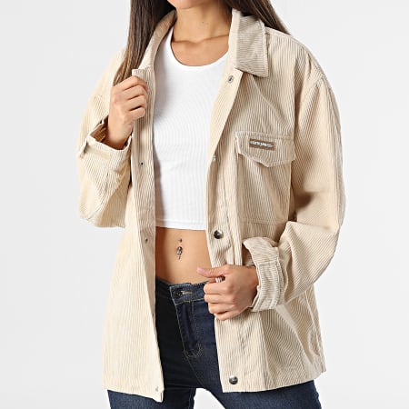 Surchemise femme beige new arrivals