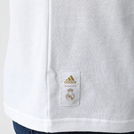 Adidas Performance - Real Madrid polo de manga corta H59050 Blanco