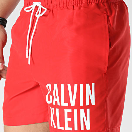 Calvin Klein - Short De Bain Medium Drawstring 0701 Rouge