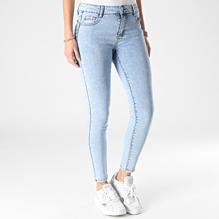 Girls Outfit - Jeans skinny da donna G5293 lavaggio blu