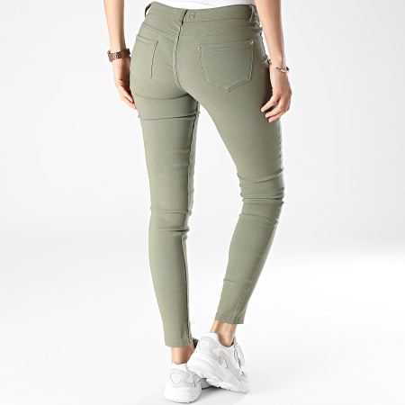 Girls Outfit - Jeans skinny da donna 2553 Verde Khaki