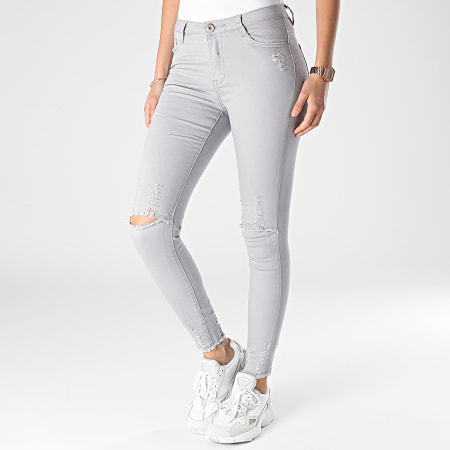 Girls Outfit - Vaqueros Slim Mujer 1880 Gris