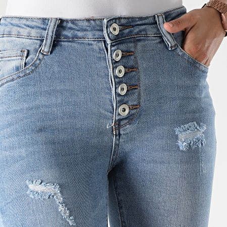 Girls Outfit - Jeans skinny da donna 1550 lavaggio blu