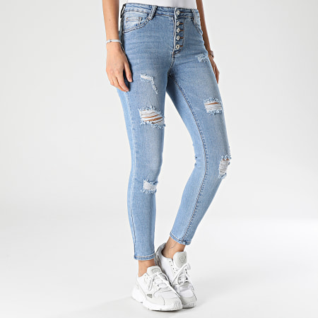 Girls Outfit - Jeans skinny da donna 1550 lavaggio blu