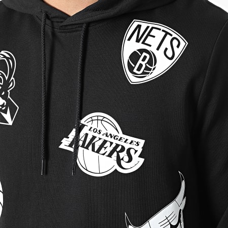New Era - Sweat Capuche NBA Multi Team Logo 12590896 Noir