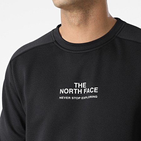 The North Face - Felpa girocollo in pile nero