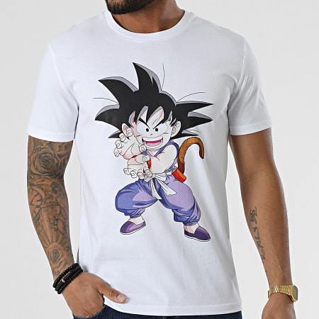 Dragon Ball Z - Tee Shirt Goku Kameha Blanc