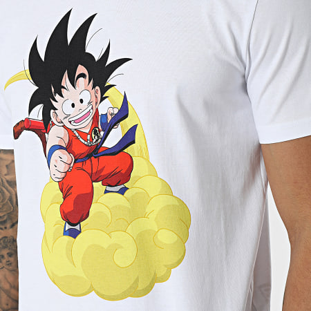 Dragon Ball - Tee Shirt Goku Nuage Magique Blanc