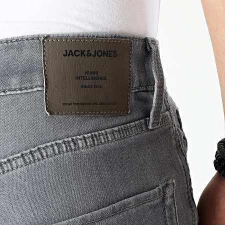 Jack And Jones - Pantalones cortos vaqueros Rick Icon Gris