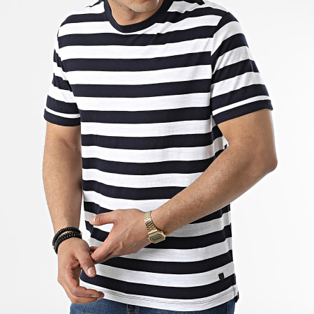 Jack And Jones - Camiseta Blatropic Stripe White Navy