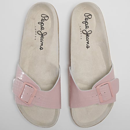Pepe Jeans - Sandales Femme Oban Croc PLS90559 Soft Pink